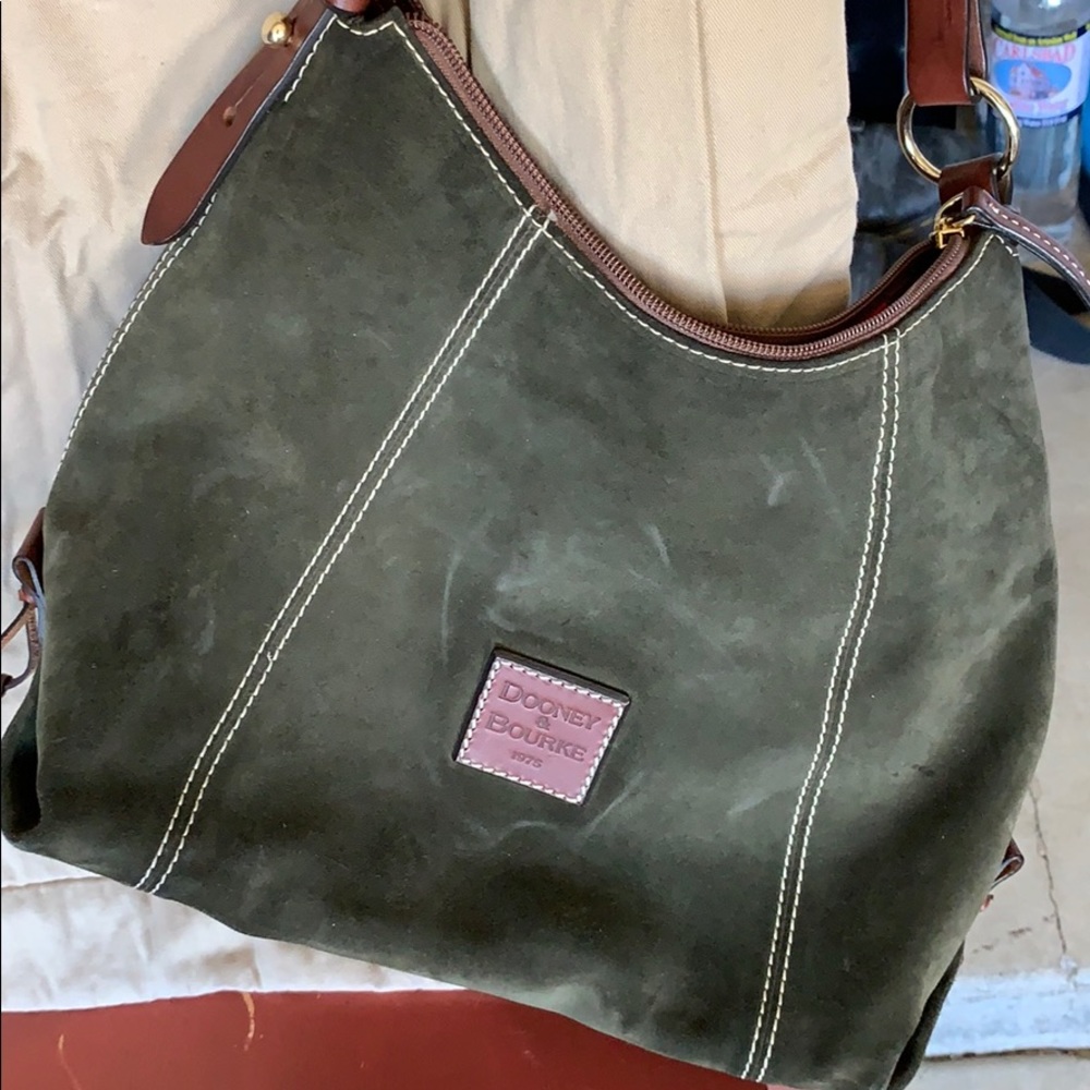 Dooney and Bourke suede and leather purse